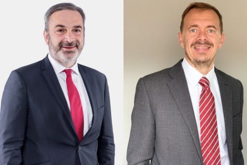 Thomas Nasiou and Davide Maccabruni, current and future USTER CEO 